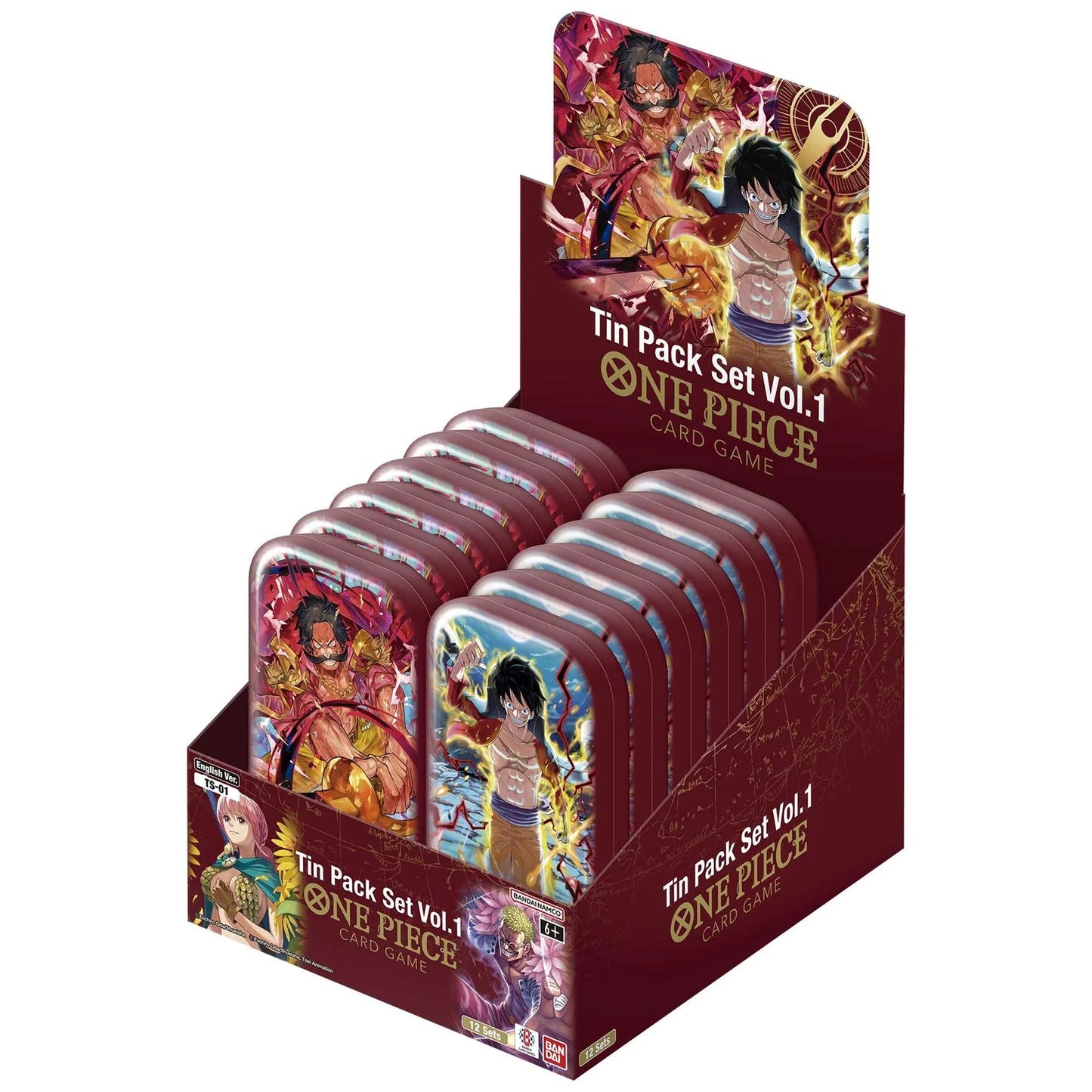 One Piece Card Game: Tin Pack Set Vol.1 TS-01 x2 (Both Types) - English