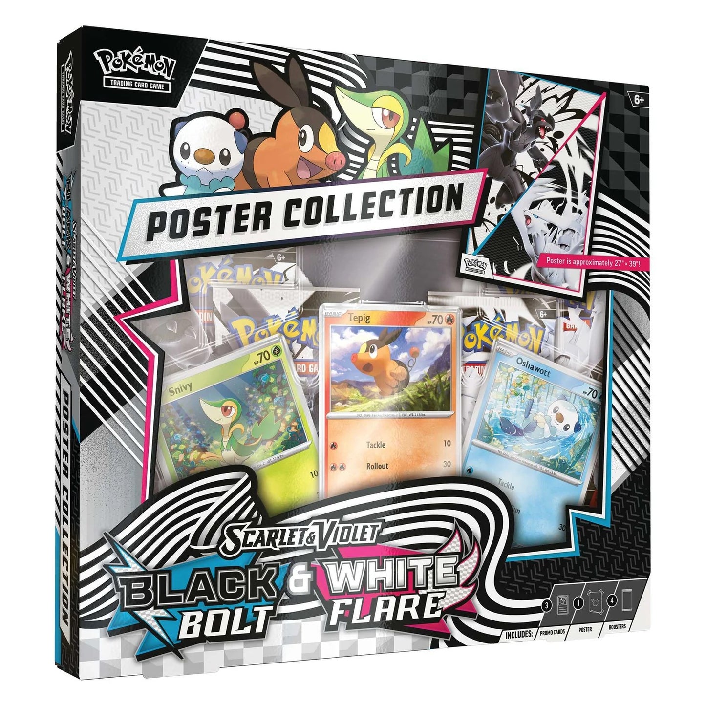 Pokémon TCG - Black Bolt & White Flare Unova Poster Collection
