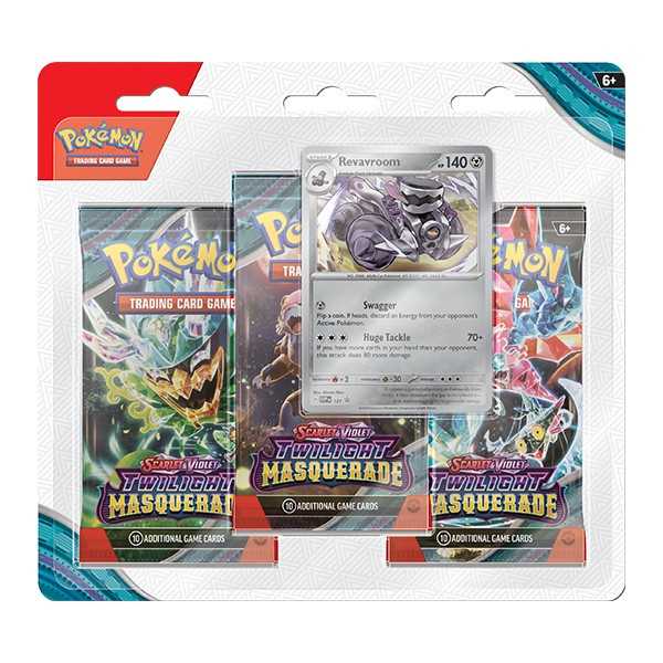 Pokémon TCG: Scarlet & Violet 6 - Twilight Masquerade - 3-Pack Blister