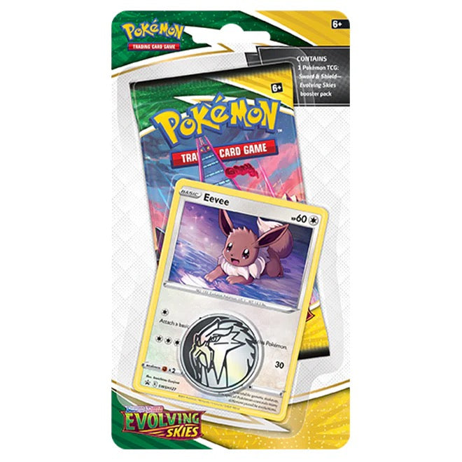 Pokemon TCG Sword & Shield Evolving Skies: Checklane Blister Eevee