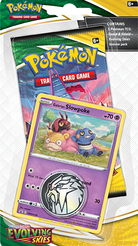 Pokemon TCG Sword & Shield Evolving Skies: Checklane Blister Slowpoke