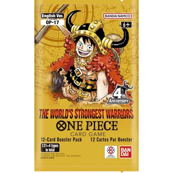 One Piece Card Game OP-17 The World's Strongest Warriors Single Booster Pack