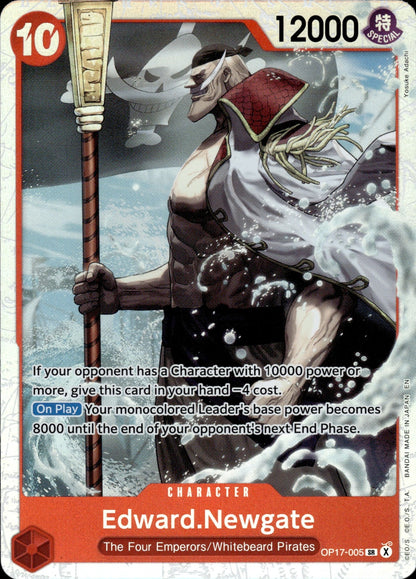 Edward.Newgate (005) OP17-005 The World's Strongest Warriors SR Foil