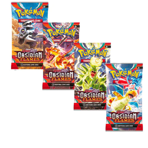 Pokemon Scarlet & Violet Obsidian Flames: Booster Pack (10 Cards)