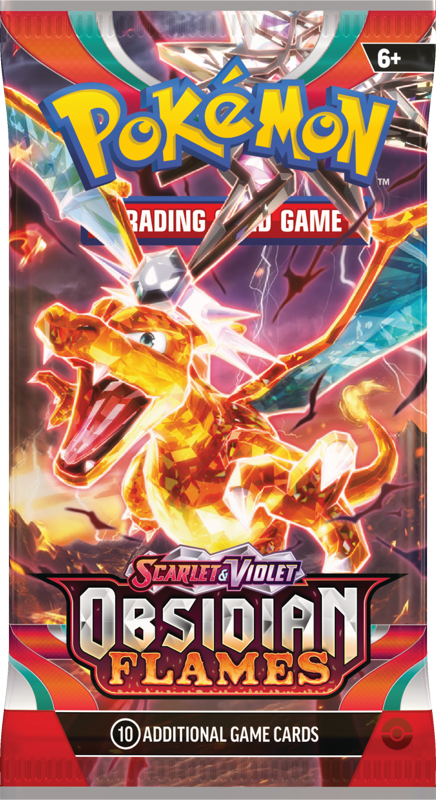 Pokemon Scarlet & Violet Obsidian Flames: Booster Pack (10 Cards)