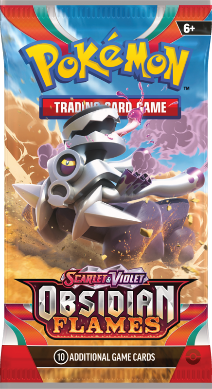 Pokemon Scarlet & Violet Obsidian Flames: Booster Pack (10 Cards)