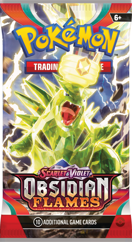 Pokemon Scarlet & Violet Obsidian Flames: Booster Pack (10 Cards)