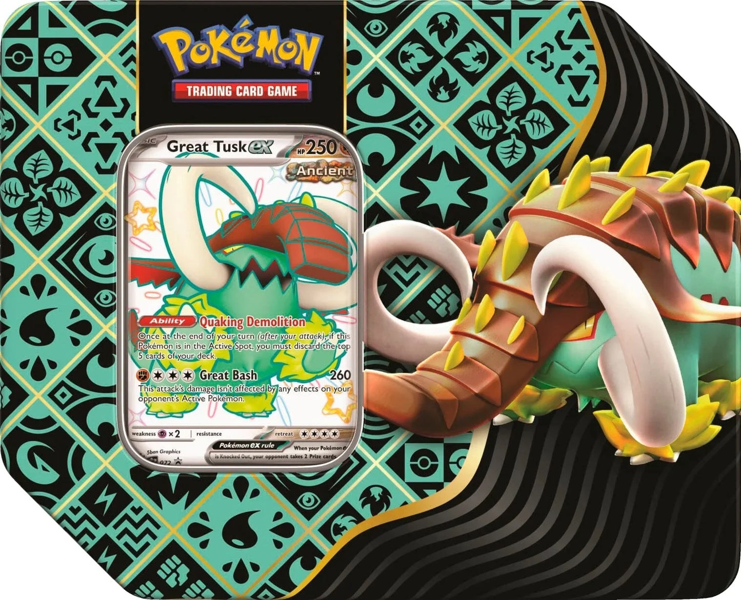 Pokemon TCG Paldean Fates - 5 Pack Tin