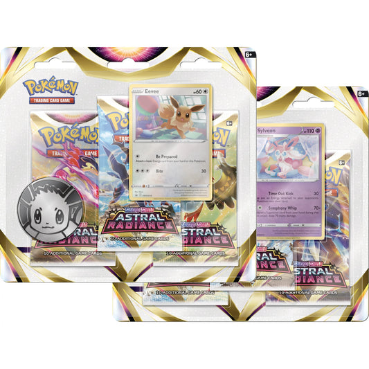 Pokemon TcG Astral Radiance 3-Pack Blister Pair