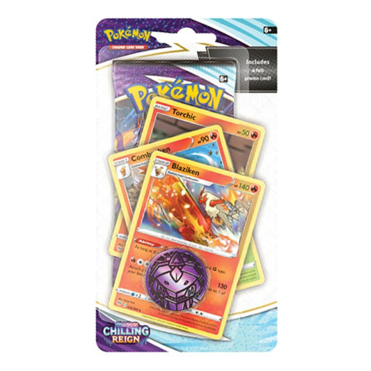 Pokemon Sword & Shield Chilling Reign Premium Checklane Blister - Blaziken