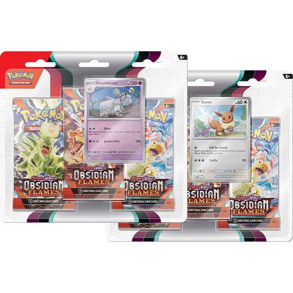 Pokemon TCG: Obsidian Flames - 3-Pack Blister Houndstone