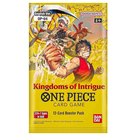 OP04 - Kingdoms of Intrigue One Piece Card Game -  Booster Pack (12 Cards ) English Version