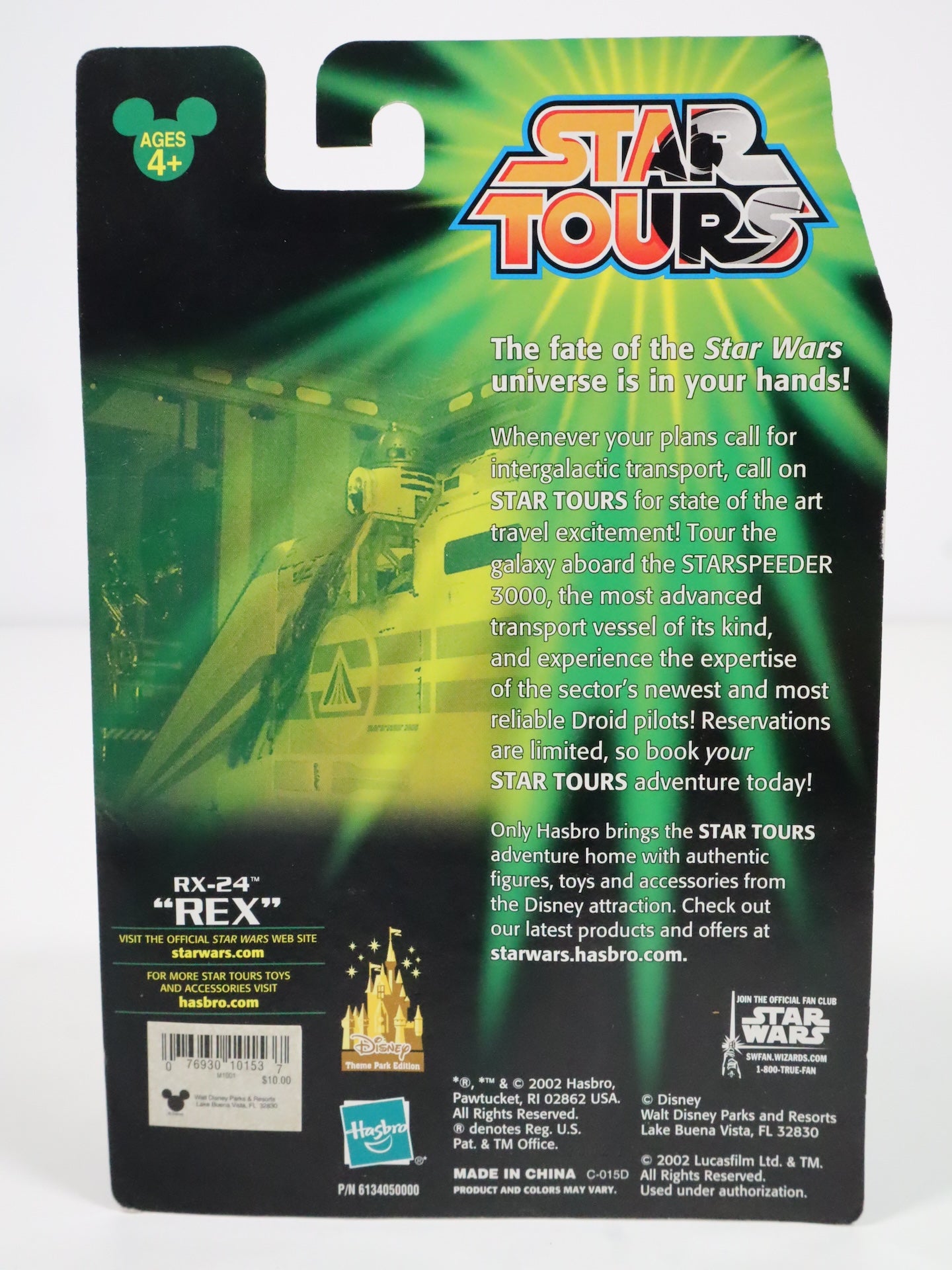 Star Wars RX-24 "REX" Star Tours Collection 1 - Hasbro 2002 - Sealed Action Figure