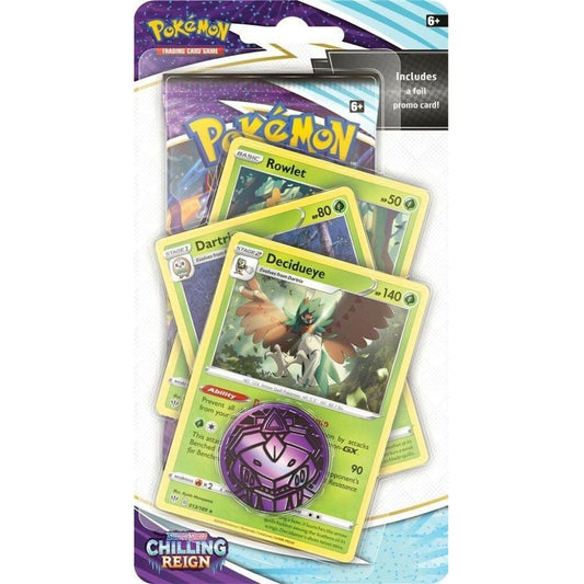 Pokemon Sword & Shield Chilling Reign Premium Checklane Blister - Decidueye